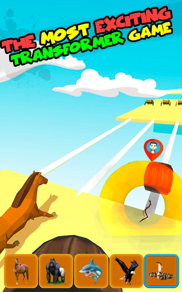 Epic Animal Hop & Smash Run 3D - Gameplay image of android game