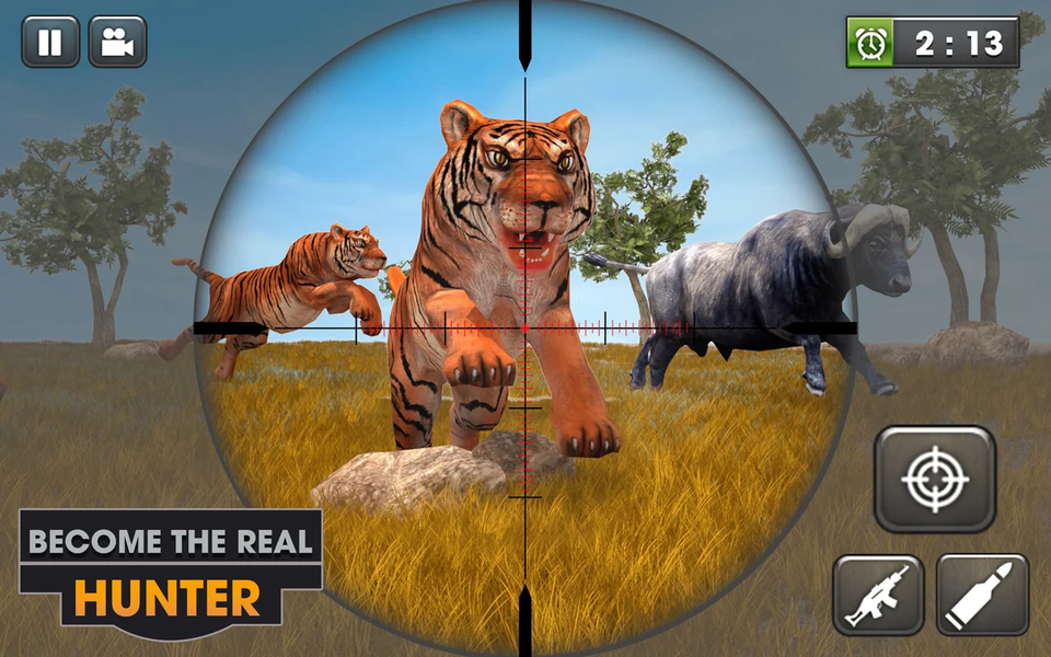 Wildlife SUV Hunting Game - Gameplay image of android game