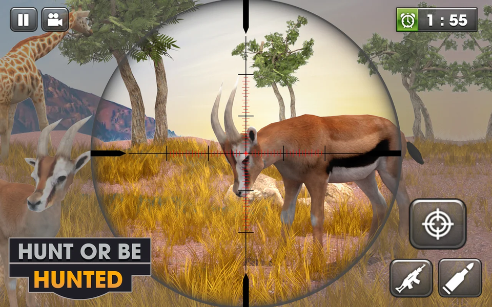Wildlife SUV Hunting Game - Gameplay image of android game