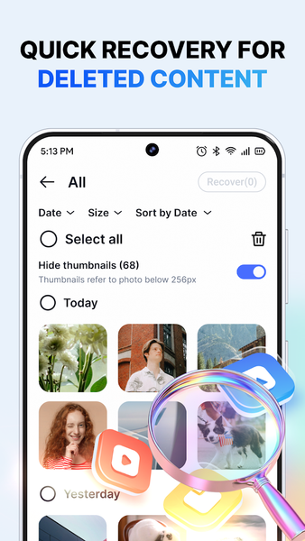 All Recovery Photos and Files - عکس برنامه موبایلی اندروید