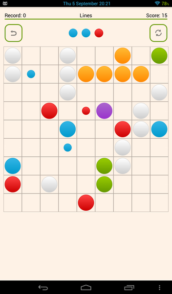 Classic Lines - Gameplay image of android game