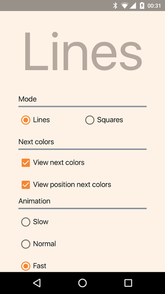 Classic Lines - Gameplay image of android game