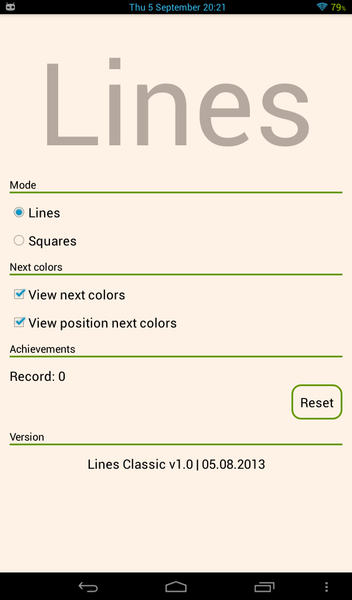 Classic Lines - Gameplay image of android game
