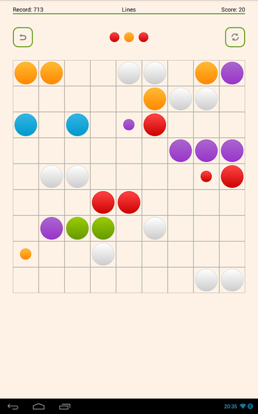 Classic Lines - Gameplay image of android game