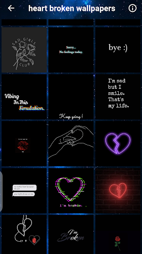 heart broken wallpaper - Image screenshot of android app