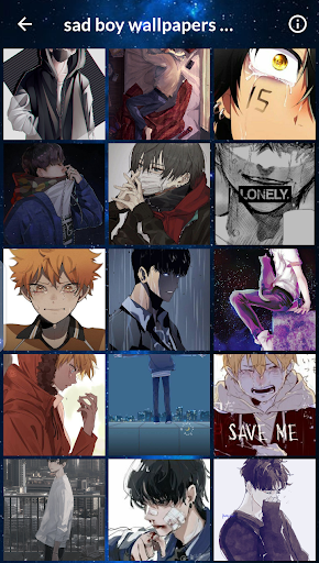 sad boy wallpapers anime for Android  Download  Cafe Bazaar