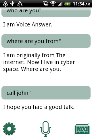 Voice Answer Lite - عکس برنامه موبایلی اندروید