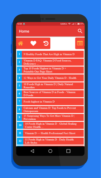 Vitamin D Foods - Guide & Tips - Image screenshot of android app