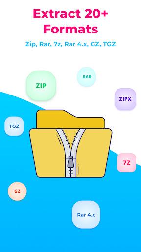 UnZip Rar Extractor Zip Opener - عکس برنامه موبایلی اندروید