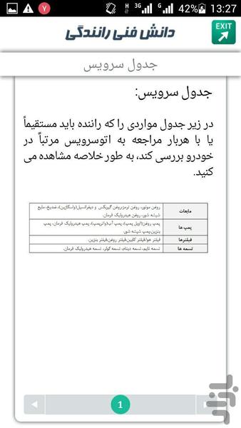 دانش فنی رانندگی - عکس برنامه موبایلی اندروید