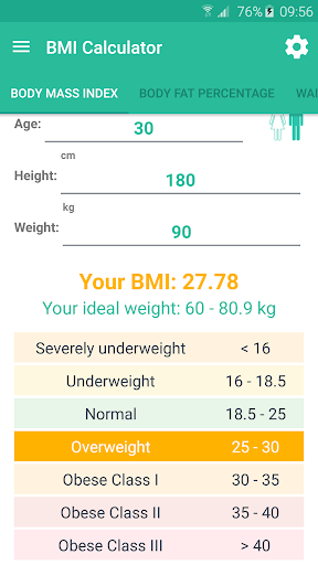 BMI Calculator - Weight Loss - عکس برنامه موبایلی اندروید