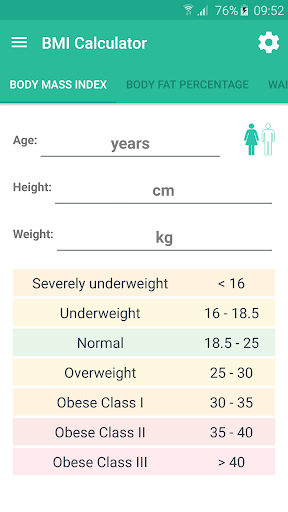 BMI Calculator - Weight Loss - عکس برنامه موبایلی اندروید