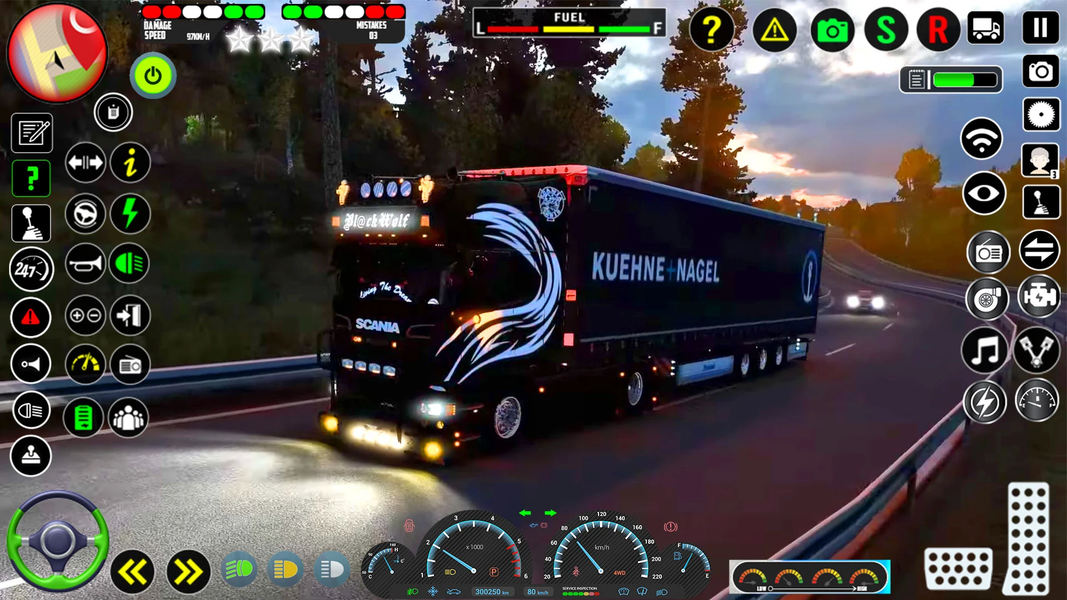 Euro Truck Driving: Truck Game - Gameplay image of android game