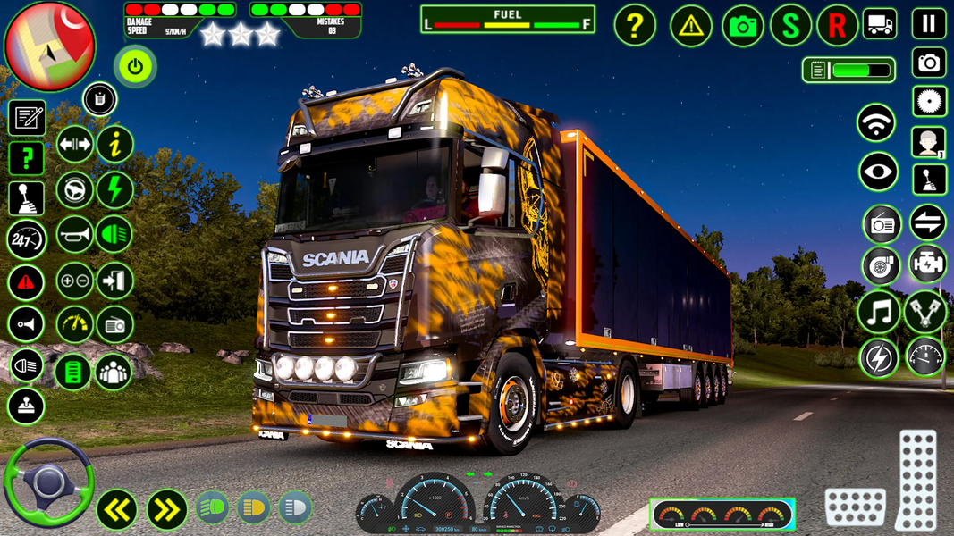 Euro Truck Driving: Truck Game - Gameplay image of android game