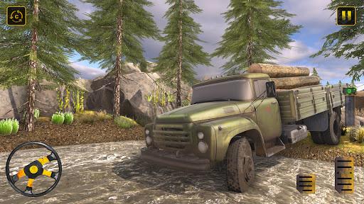 US Army Truck Cargo Driving Simulator - Gameplay image of android game