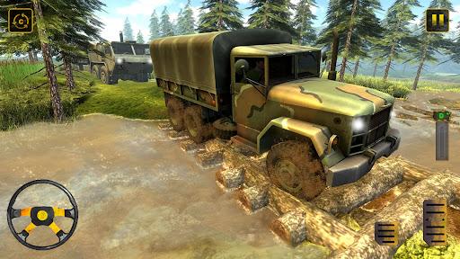 US Army Truck Cargo Driving Simulator - Gameplay image of android game