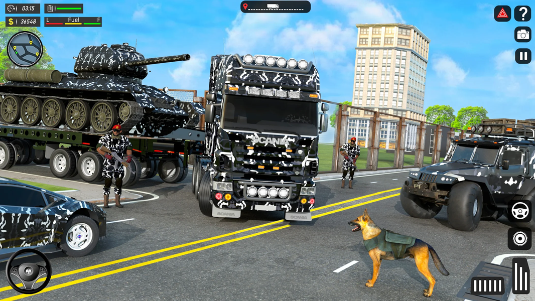 Army Cargo Truck Driving Games - Gameplay image of android game