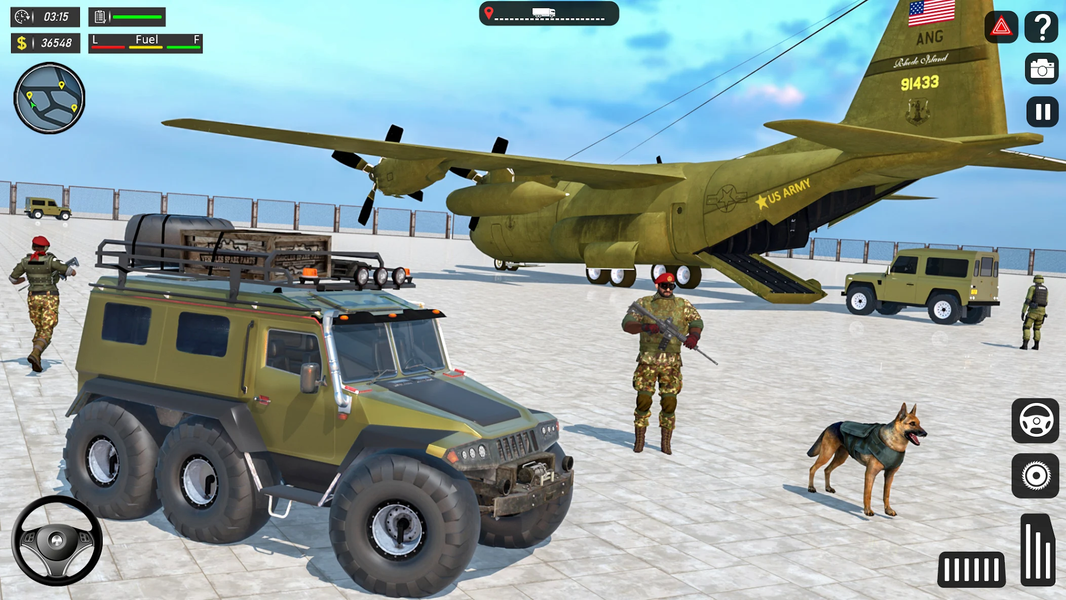 Army Cargo Truck Driving Games - Gameplay image of android game