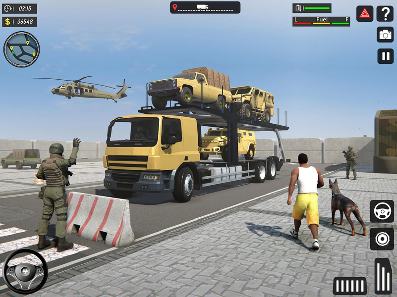 Army Cargo Truck Driving Games - Gameplay image of android game