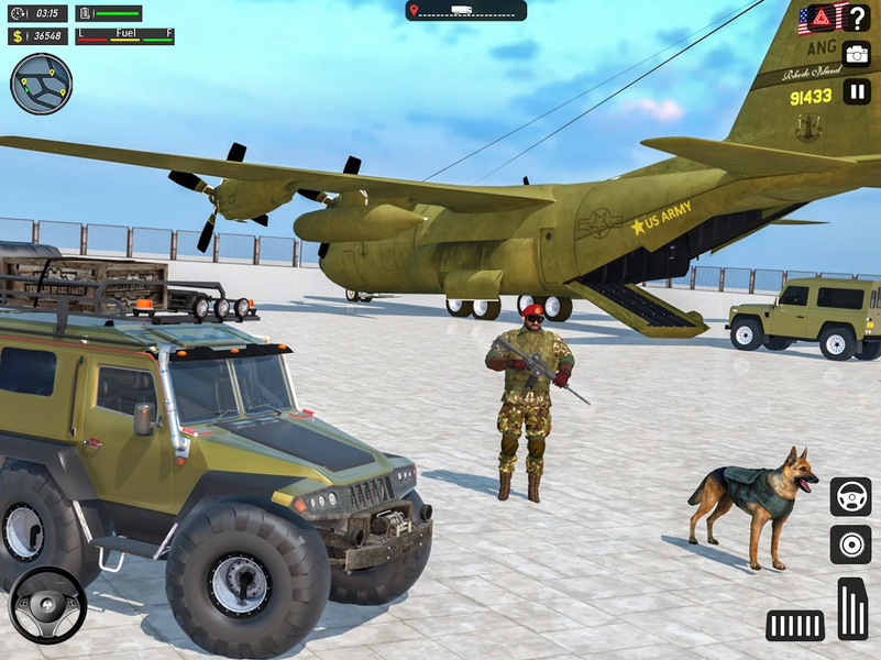 Army Cargo Truck Driving Games - Gameplay image of android game