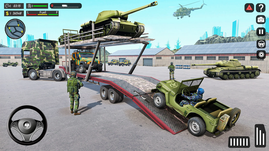 Army Cargo Truck Driving Games - Gameplay image of android game