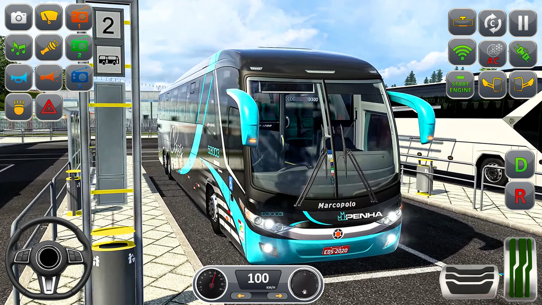 Euro Bus Transport Driving Sim - عکس بازی موبایلی اندروید
