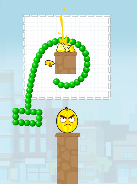 Draw to Smash Angry Melon - Gameplay image of android game