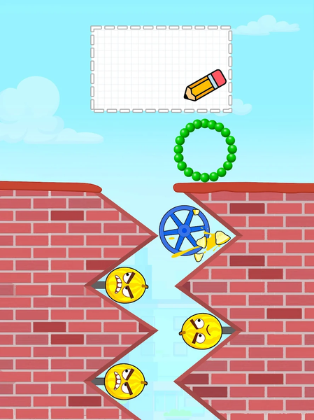 Draw to Smash Angry Melon - Gameplay image of android game