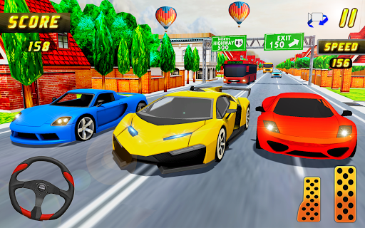 Car Racing in Fast Highway Traffic - عکس بازی موبایلی اندروید