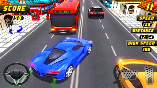 Car Racing in Fast Highway Traffic - عکس بازی موبایلی اندروید