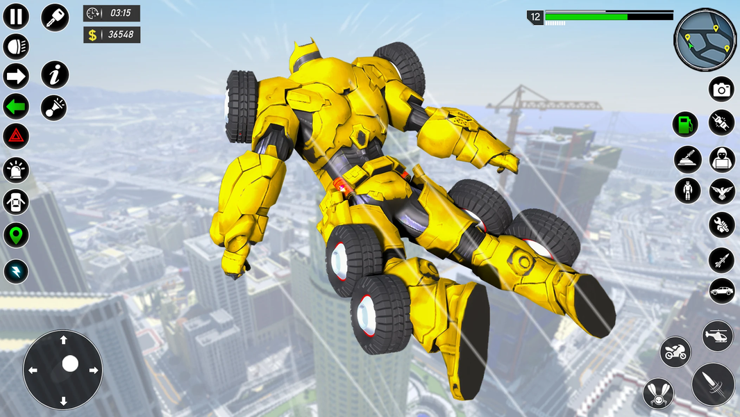 Flying Robot Car Transform - عکس بازی موبایلی اندروید