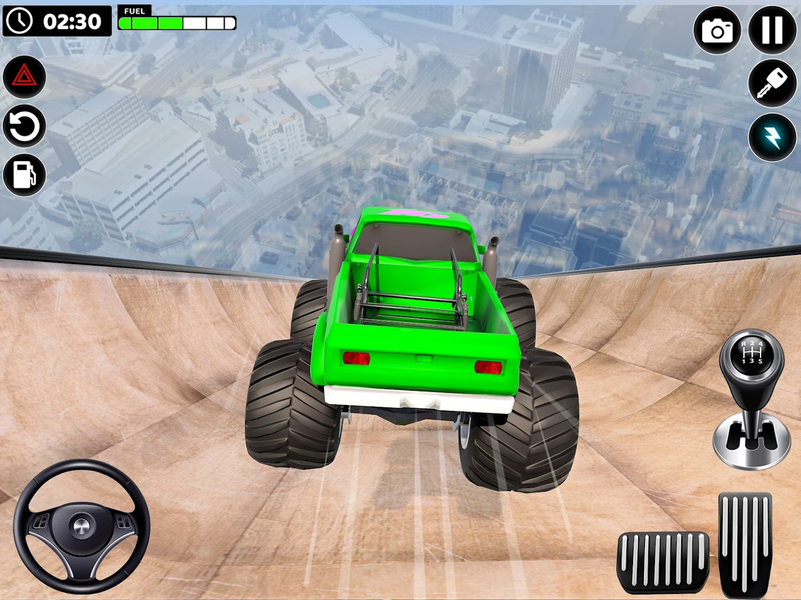 Mega Ramp Monster Truck Stunts - Gameplay image of android game