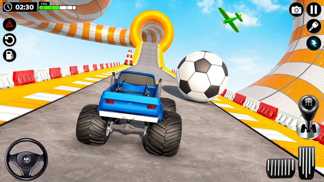 Mega Ramp Monster Truck Stunts - Gameplay image of android game