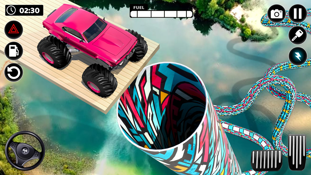 Mega Ramp Monster Truck Stunts - Gameplay image of android game