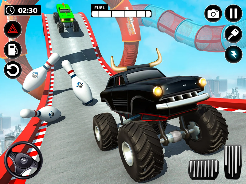 Mega Ramp Monster Truck Stunts - Gameplay image of android game