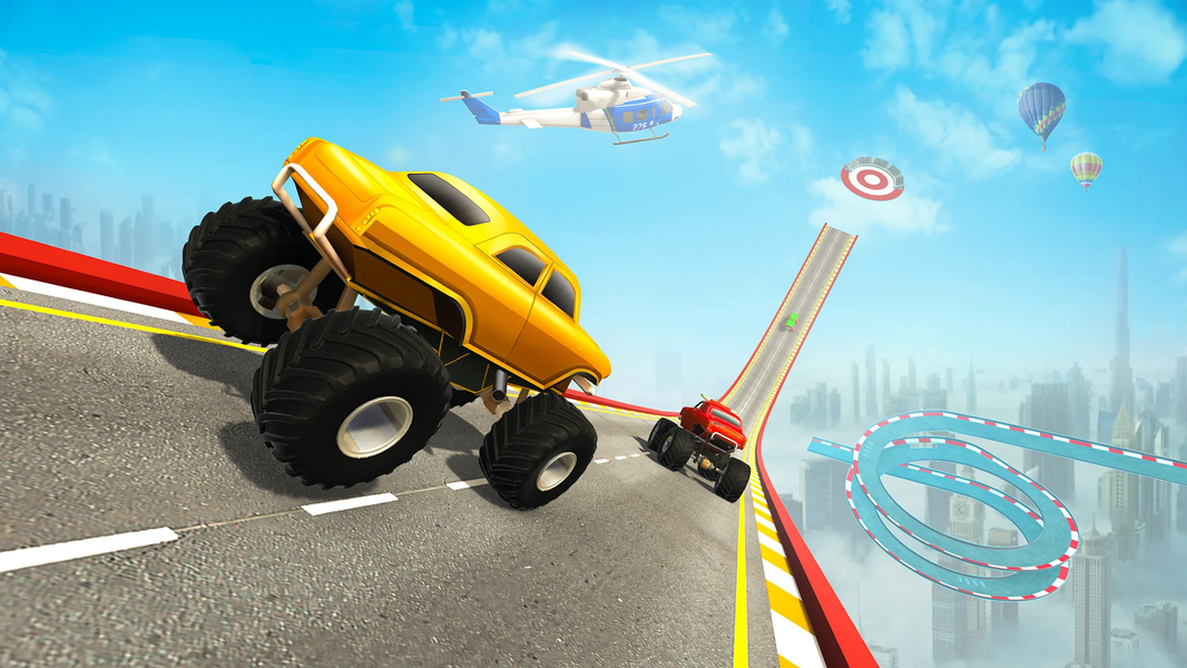 Mega Ramp Monster Truck Stunts - Gameplay image of android game
