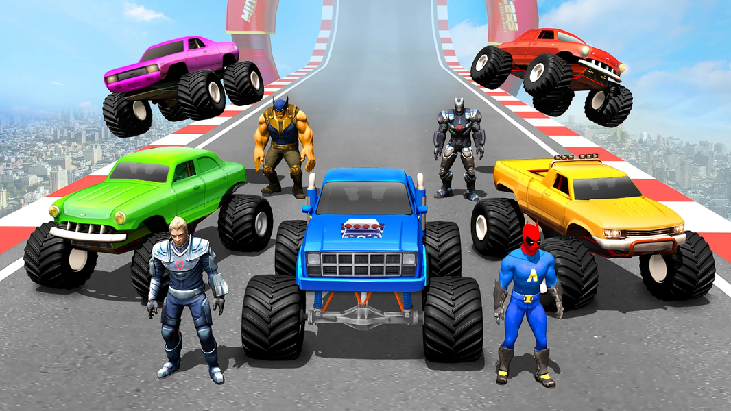 Mega Ramp Monster Truck Stunts - Gameplay image of android game