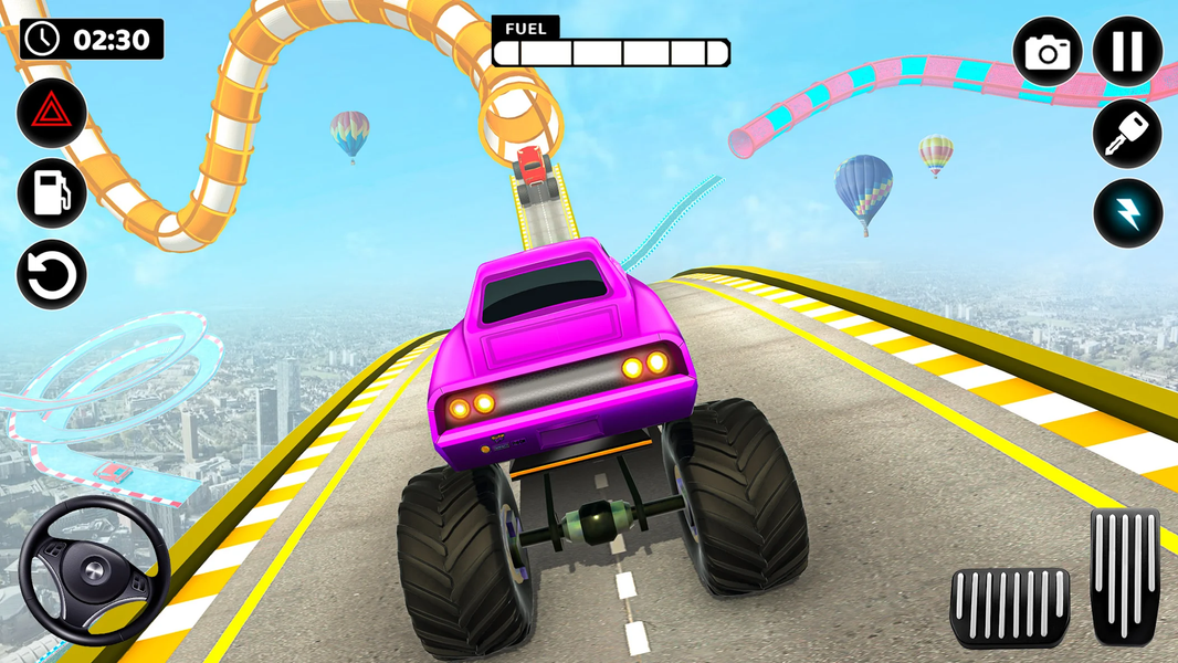 Mega Ramp Monster Truck Stunts - Gameplay image of android game
