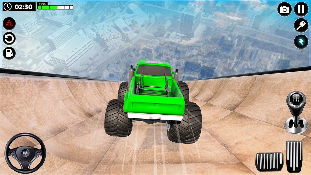 Mega Ramp Monster Truck Stunts - Gameplay image of android game