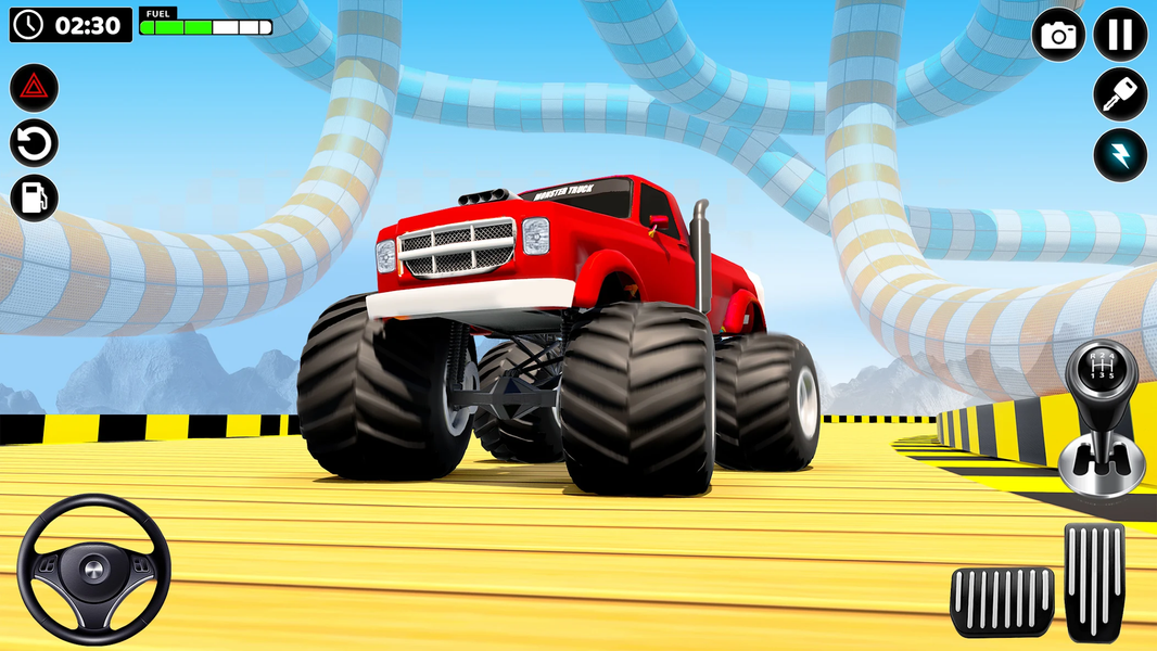 Mega Ramp Monster Truck Stunts - عکس بازی موبایلی اندروید