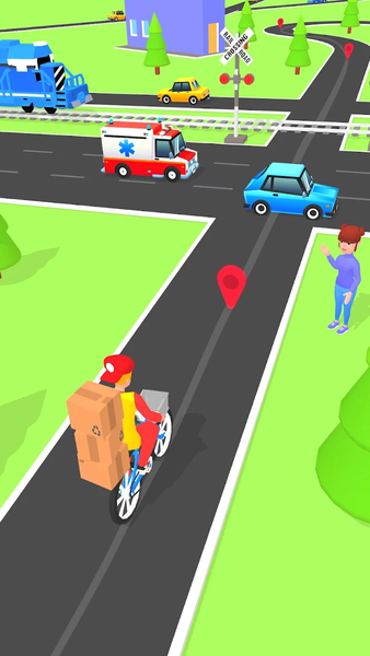 Pizza Delivery Game: Bike Game - Gameplay image of android game