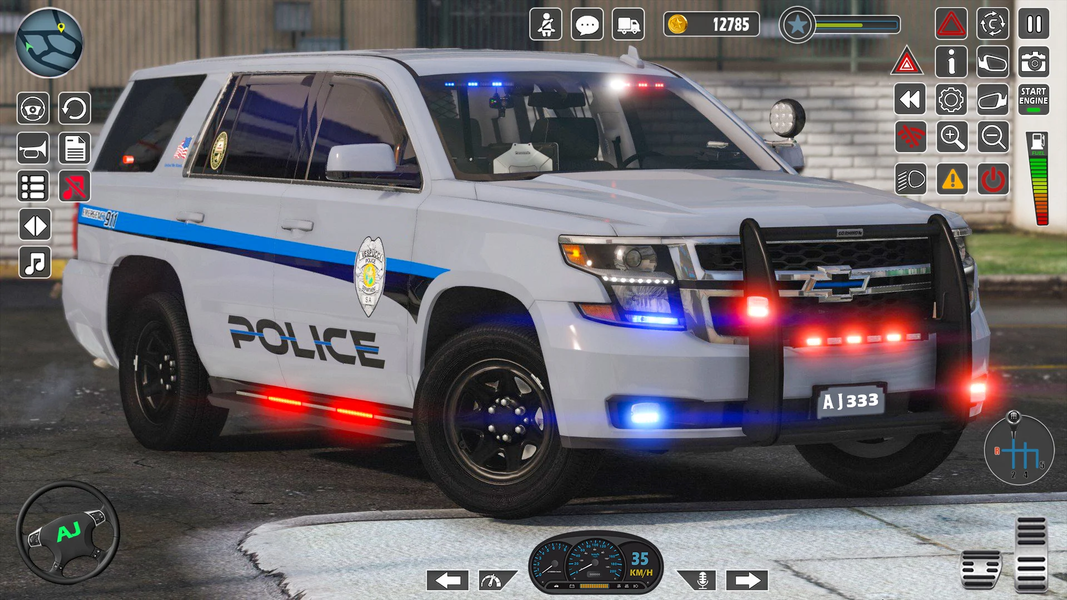 City Police Car Driving Games - Gameplay image of android game