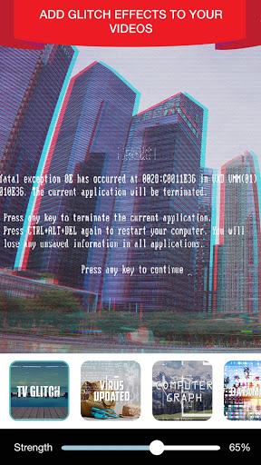 Glitch Video Effect & Trippy Effects Editor - عکس برنامه موبایلی اندروید