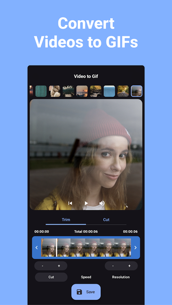 Convert Video to GIF - عکس برنامه موبایلی اندروید