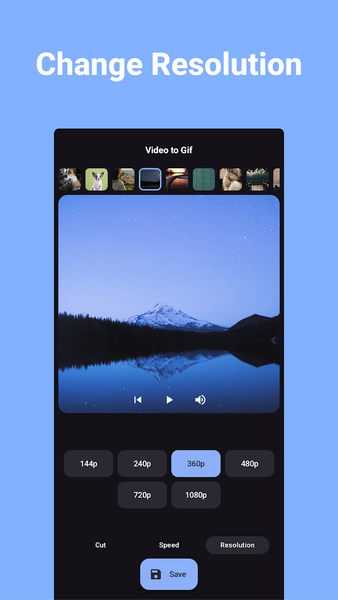 Convert Video to GIF - عکس برنامه موبایلی اندروید