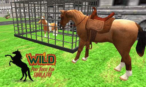 Wild Pony Horse Run Simulator - Gameplay image of android game