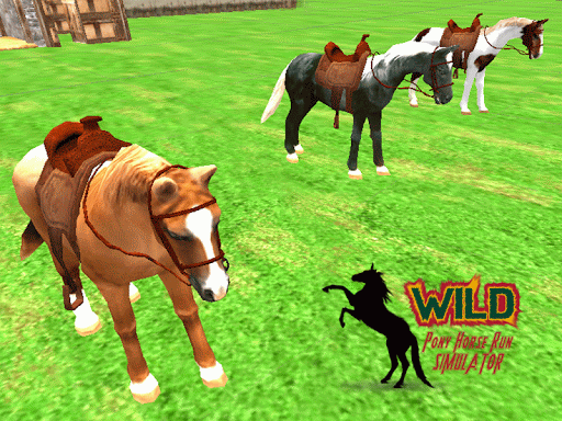 Wild Pony Horse Run Simulator - عکس بازی موبایلی اندروید