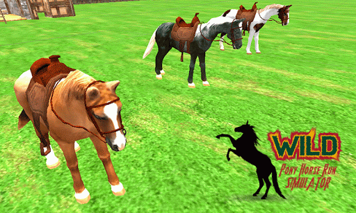 Wild Pony Horse Run Simulator - عکس بازی موبایلی اندروید