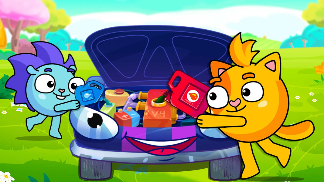 Baby Zoo: Kids Car Service - Gameplay image of android game