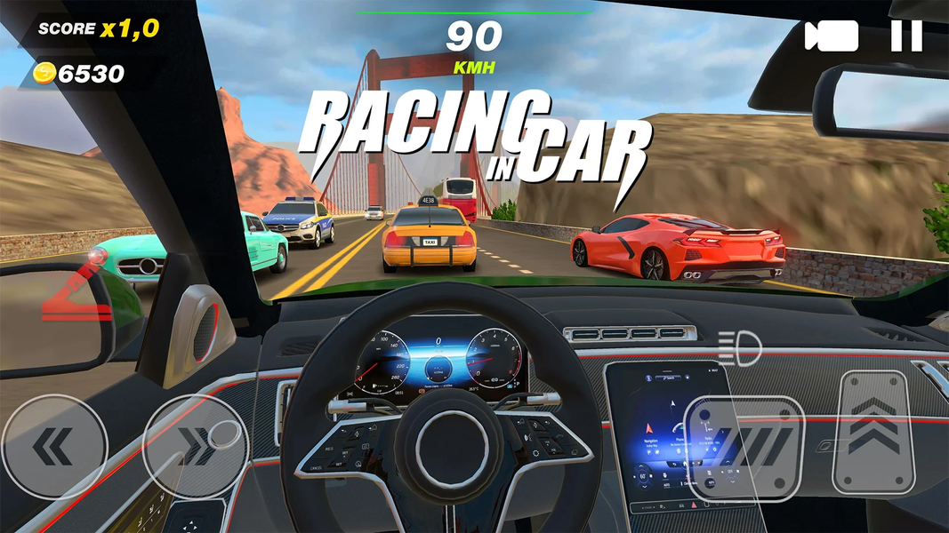 Car Racing Games: Overtake - Gameplay image of android game